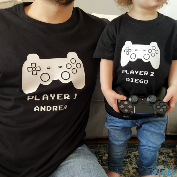 Coordinati T-shirt Padre e Figlio/a Personalizzate per Festa del Papà.