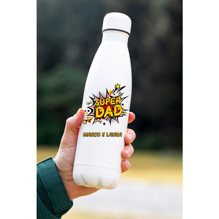 Borraccia Termica in Acciaio Personalizzata 500ml per Festa del Papà