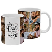 Coppia Tazze Festa del Papà Personalizzate con Foto e Nome