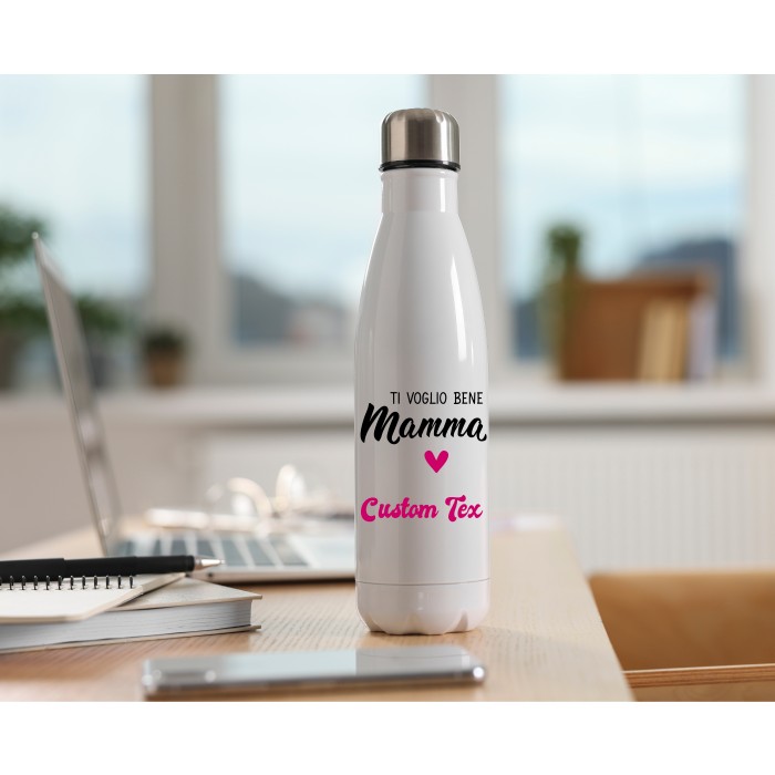 Borraccia Termica in Acciaio Personalizzata 500ml per Festa della Mamma.