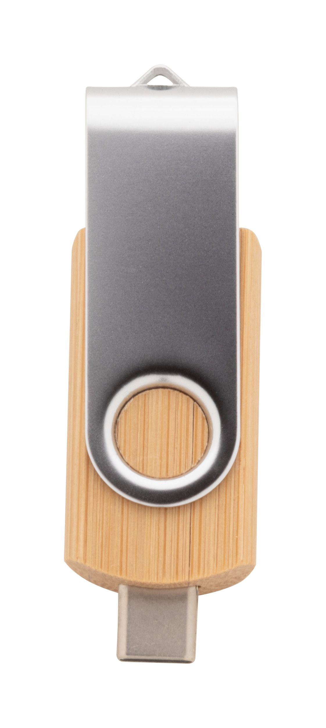 Chiavetta USB OTG BooSpin in Bambù e Metallo Capacità 16/32 GB Personalizzata