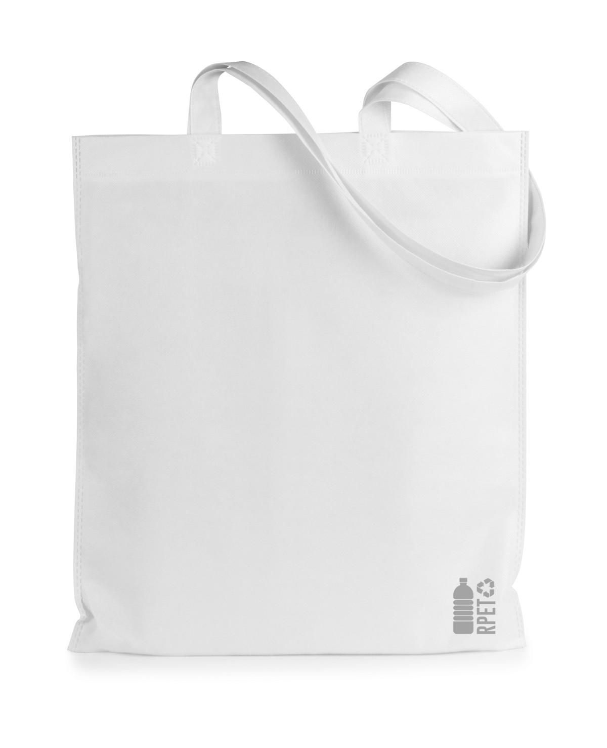 Shopper Rezzin in RPET 70 g/m²  con etichetta RPET Personalizzata