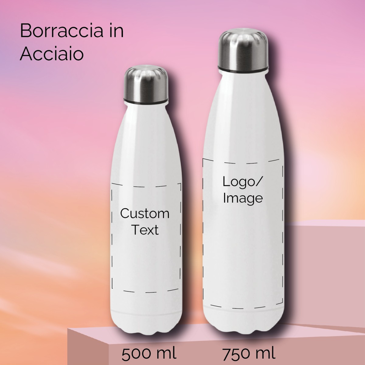 Borraccia Termica SUB DARYA in Acciaio (500ml) Personalizzata