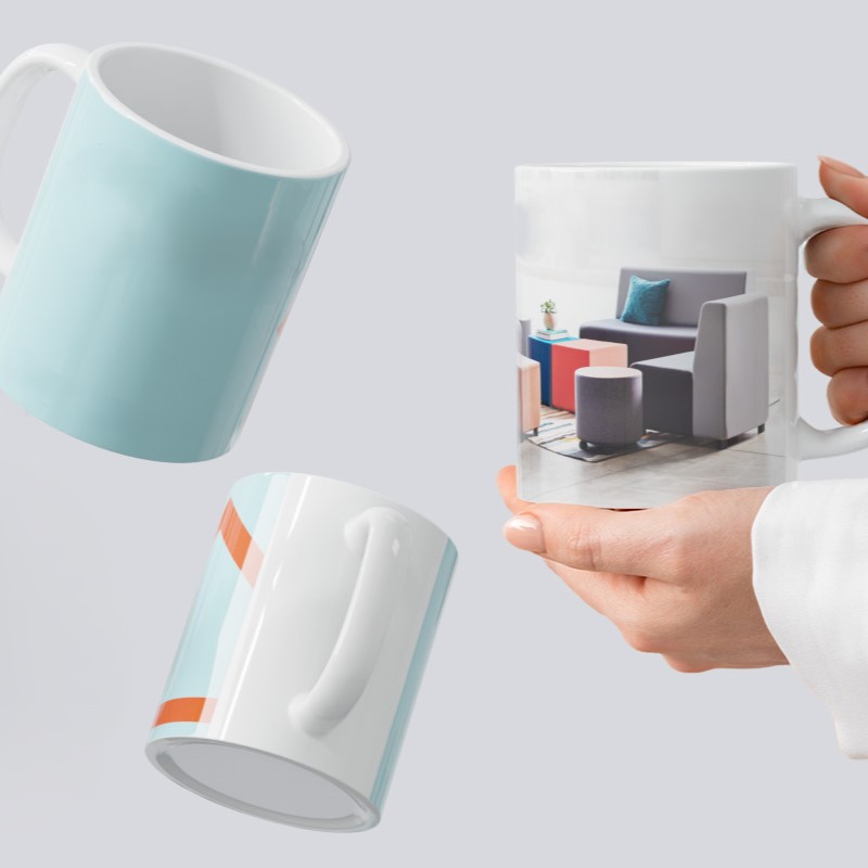 Tazza MUGS in Ceramica  Bianca Lucida 320ml Personalizzata