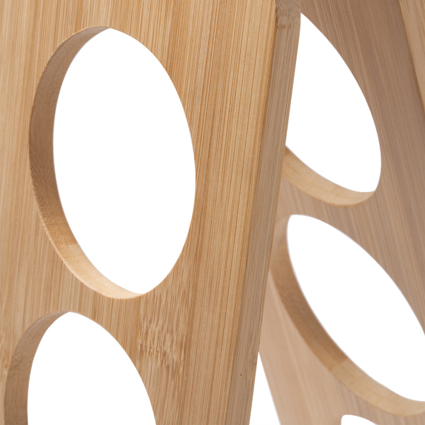 Portabottiglie in Legno KENDRIK Capacità 3 Bottiglie Personalizzato
