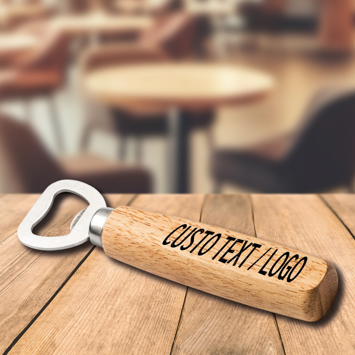 Apribottiglie ROCCO con Manico In Legno Personalizzato