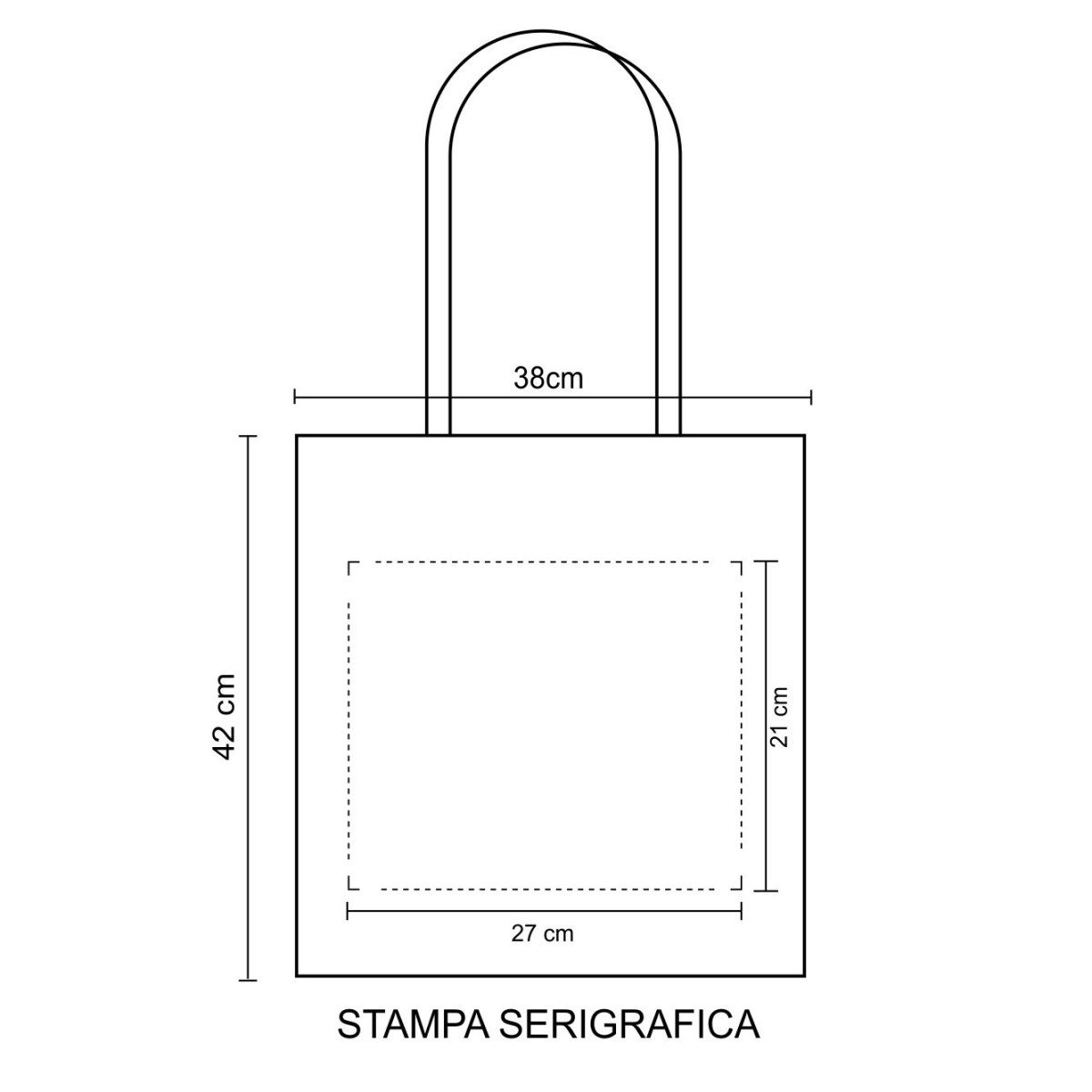 Shopper KATRIN  in Cotone 130 g/m² Personalizzata