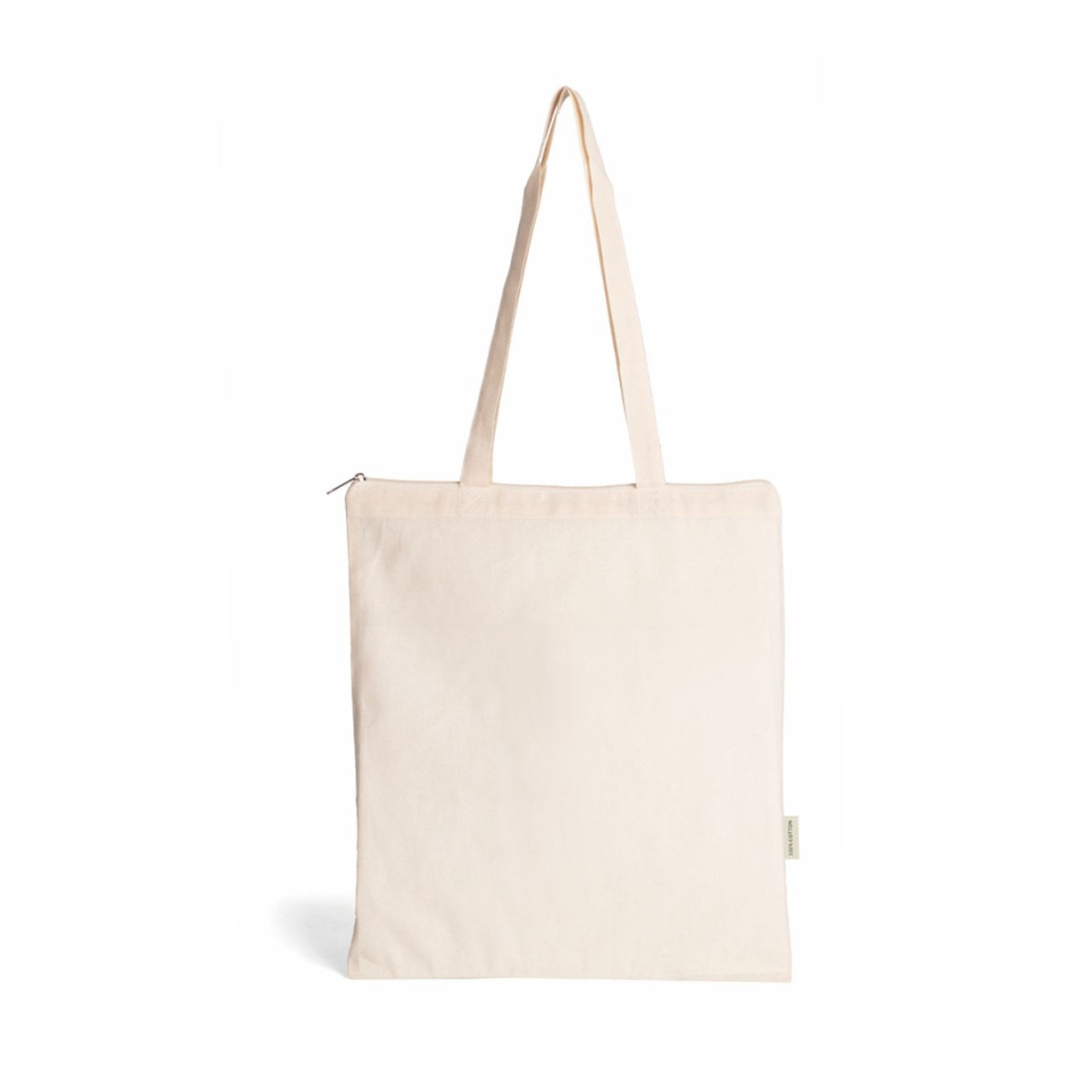 Shopper FIONA in Cotone 130 g/m² con Zip Personalizzata