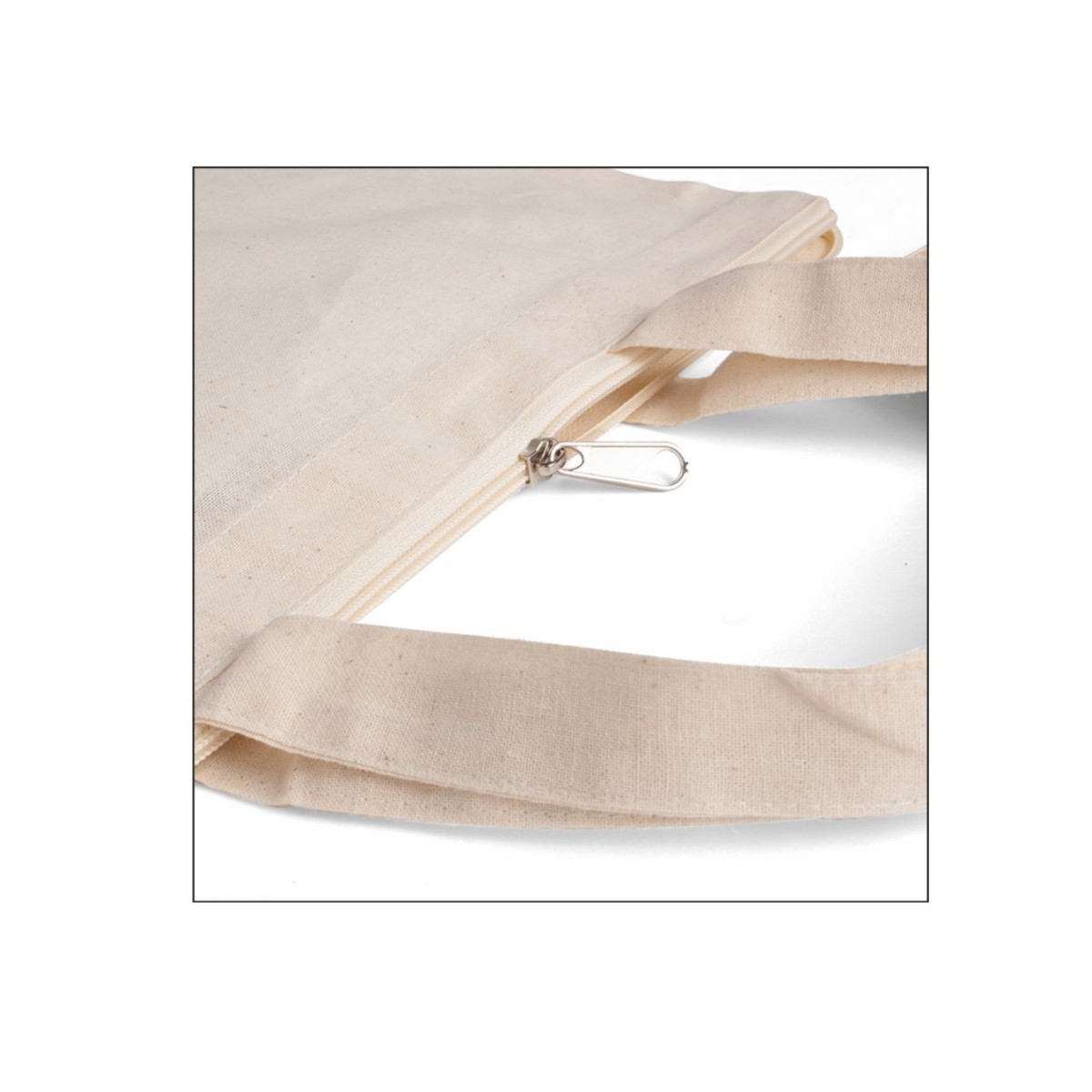 Shopper FIONA in Cotone 130 g/m² con Zip Personalizzata