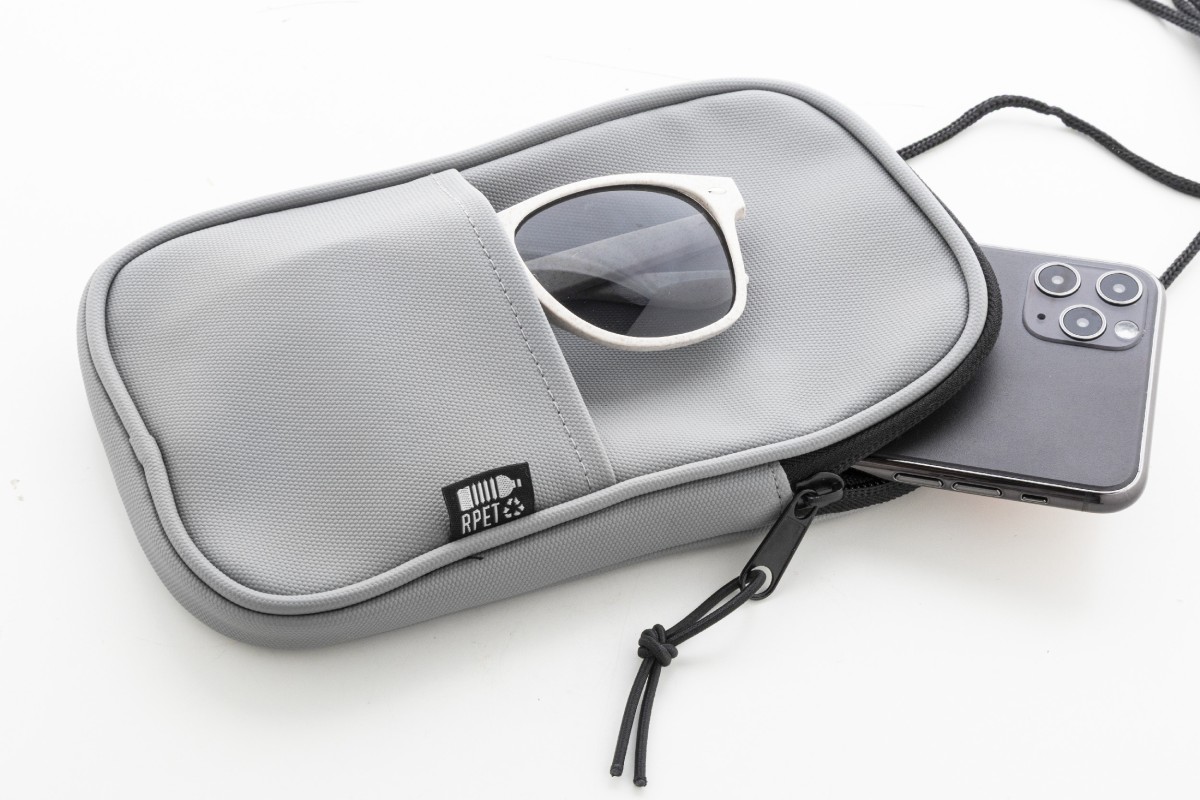 Borsa Portacellulare con Tracolla FESTIFON in RPET Personalizzata