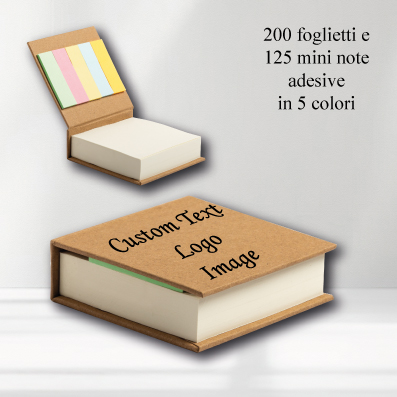Blocco foglietti NOTLY per appunti in Cartone Riciclato Personalizzato