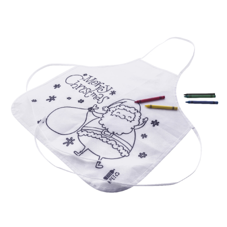Julfar Cook Grembiule per bambini natalizio da decorare