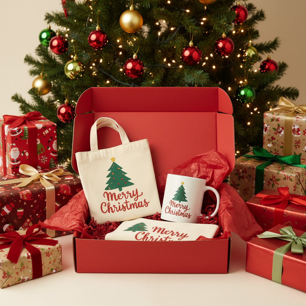 Kit Natalizio Dello Chef: Grembiule + Shopper + Tazza Personalizzati Con un Nome o una Breve Frase