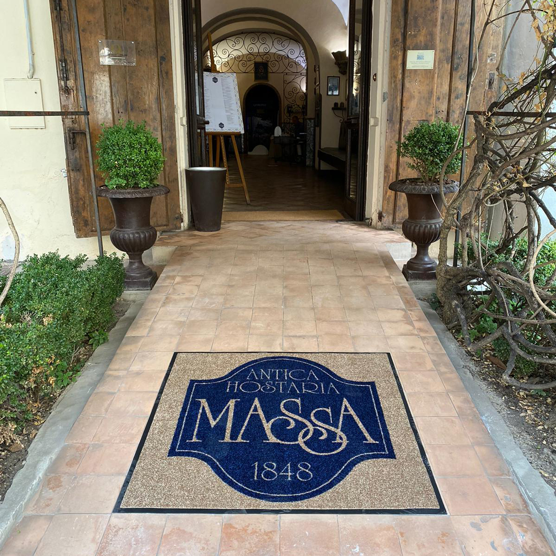 Tappeto Zerbino Asciugapassi Personalizzata con Bordo Antinciampo 150x350Cm
