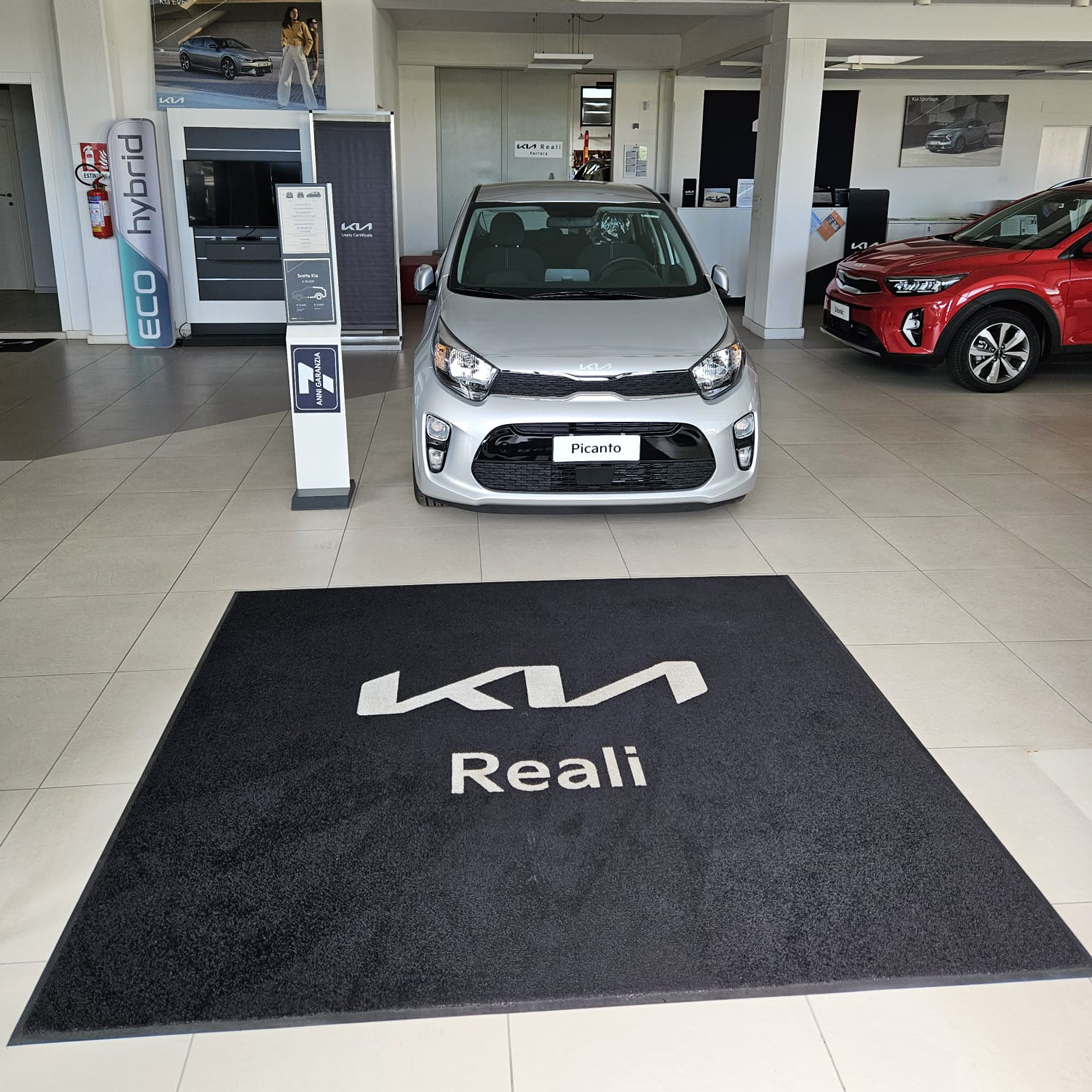 Tappeto Zerbino Asciugapassi Personalizzata con Bordo Antinciampo 150x350Cm