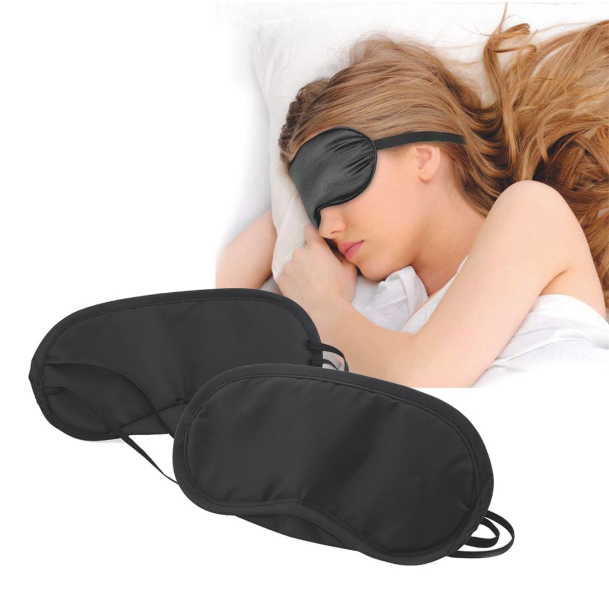 Airnap Mascherina da Viaggio Copri Occhi in microfibra Personalizzata