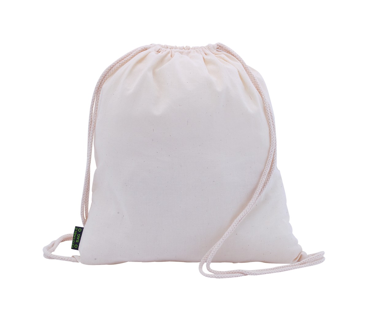 Sacca/Zaino DRAVIS 100% Cotone con chiusura a coulisse Personalizzata