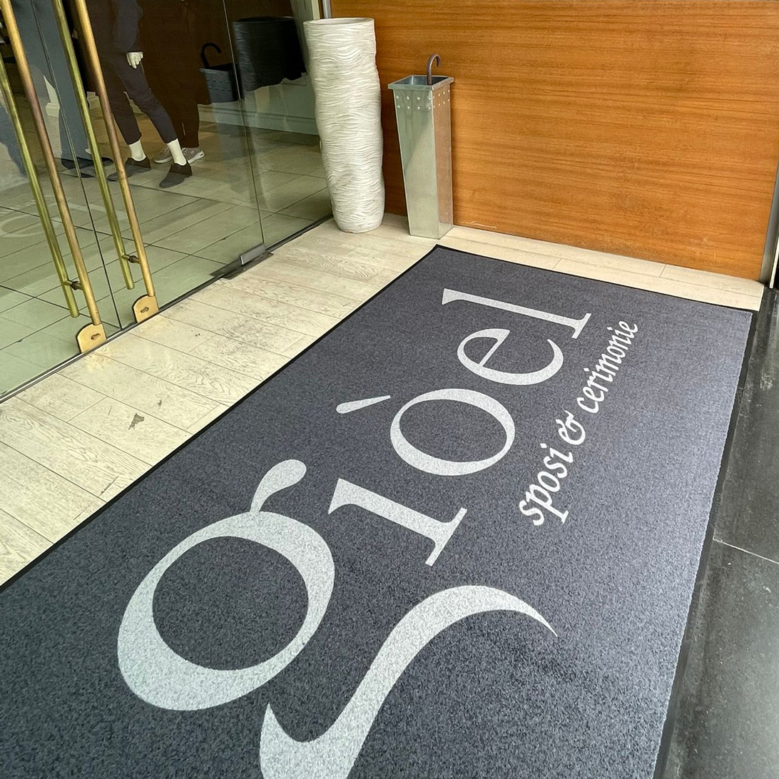 Tappeto Zerbino Asciugapassi Personalizzato con Bordo Antinciampo 200x170Cm