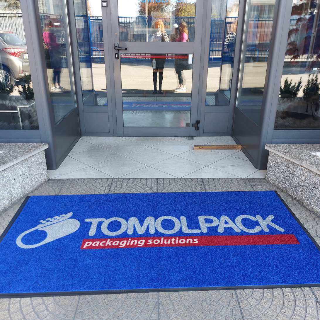 Tappeto Zerbino Asciugapassi Personalizzato con Bordo Antinciampo 150x100 Cm