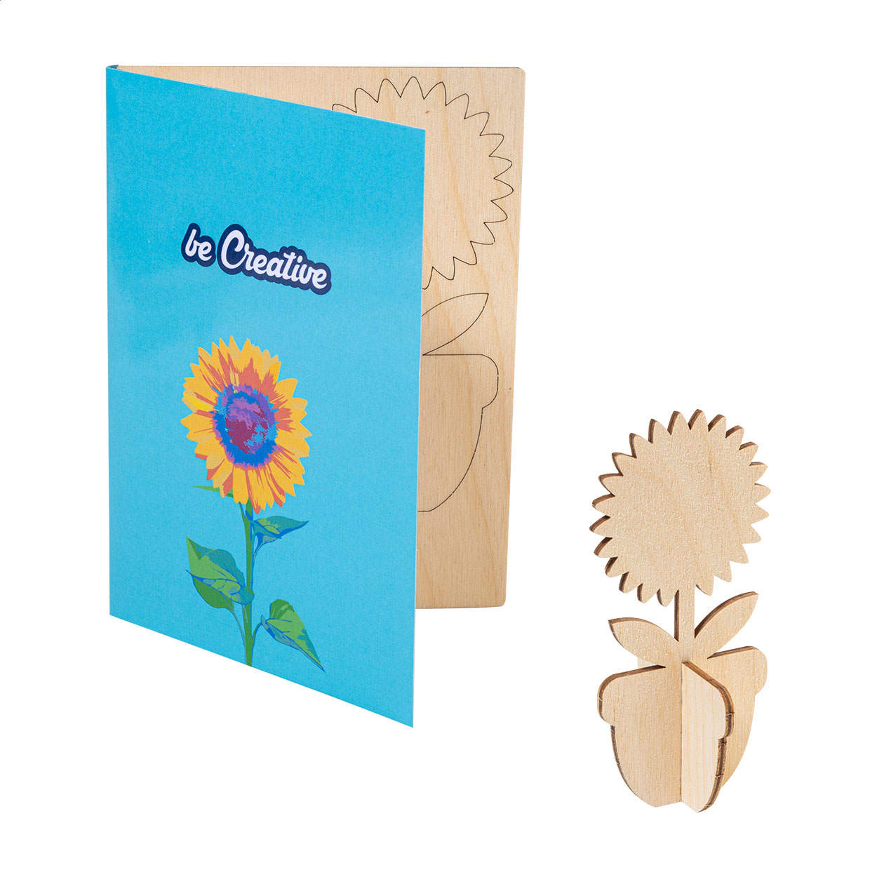 cartolina puzzle personalizzata, fiore