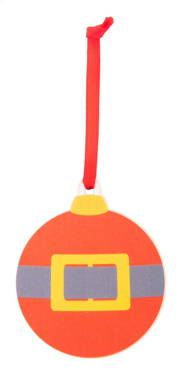 Skaland Decorazione albero di Natale, cintura Babbo Natale rosso Cintura Babbo Natale
