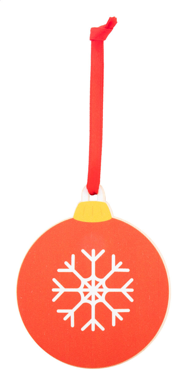 Skaland Decorazione albero di Natale, fiocco di neve rosso Fiocco di neve