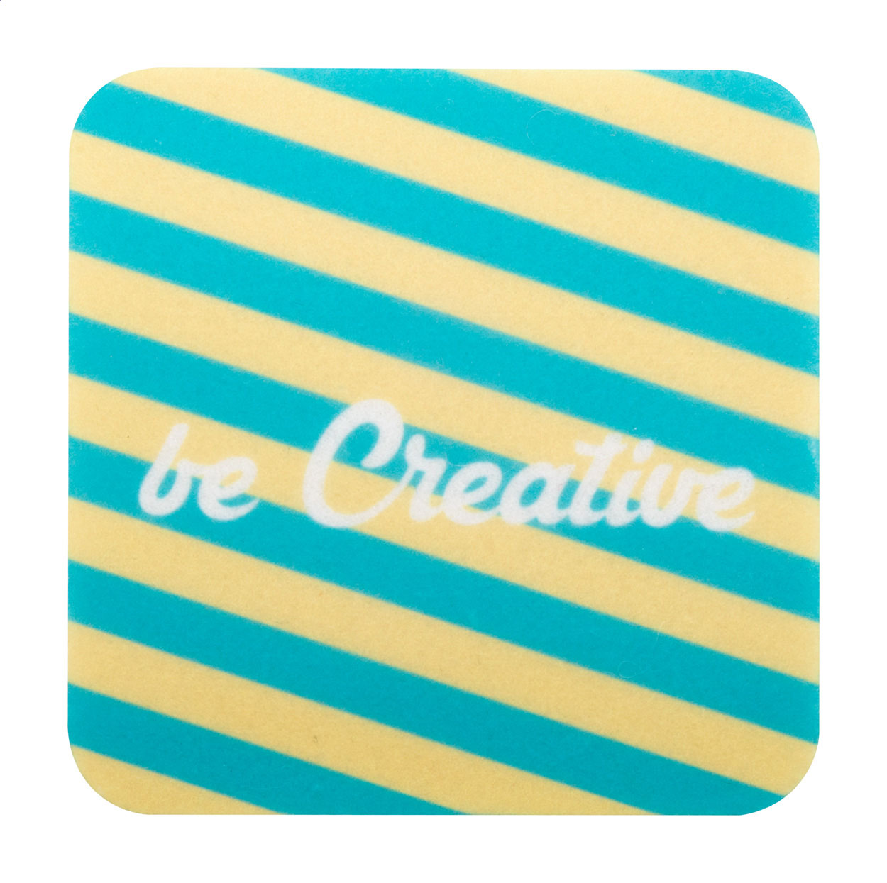 Sottobicchiere in feltro RPET, quadrato