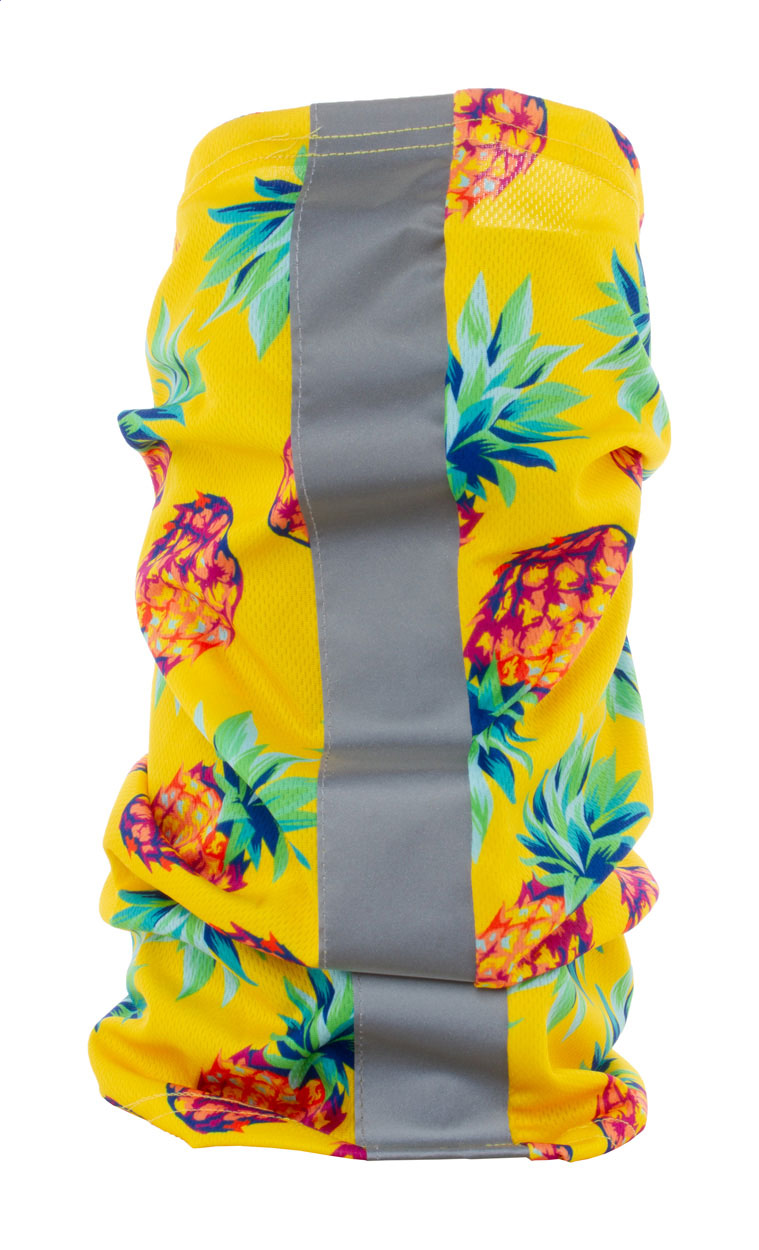 Scaldacollo multifunzione personalizzabile con banda riflettente