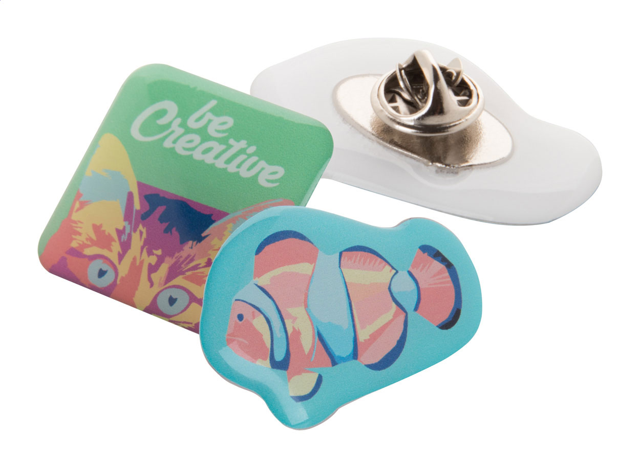 spilla in metallo personalizzabile