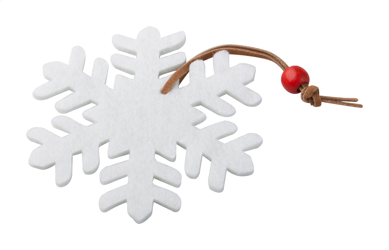 Yamra figure di Natale, fiocco di neve bianco