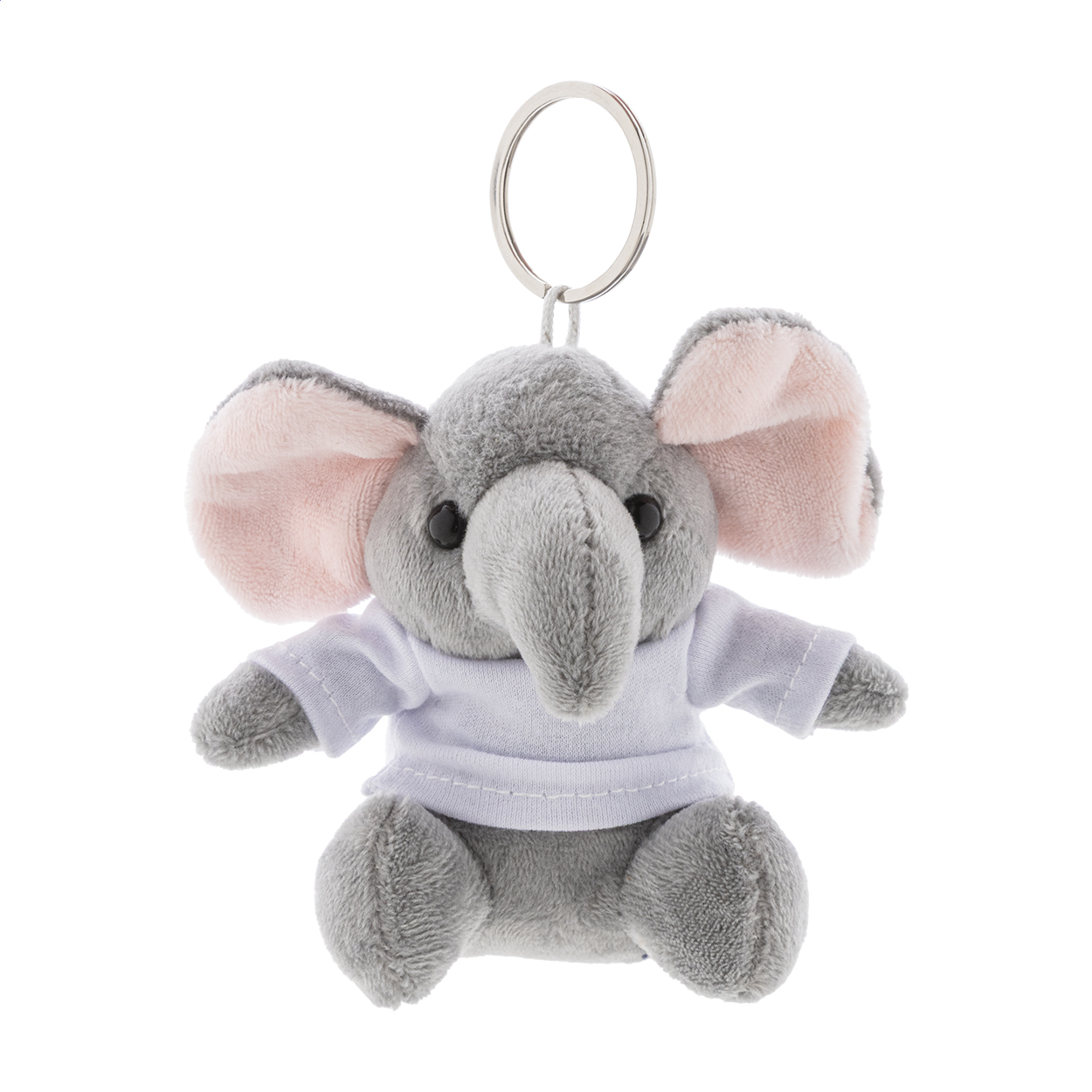 Portachiavi con elefante in peluche