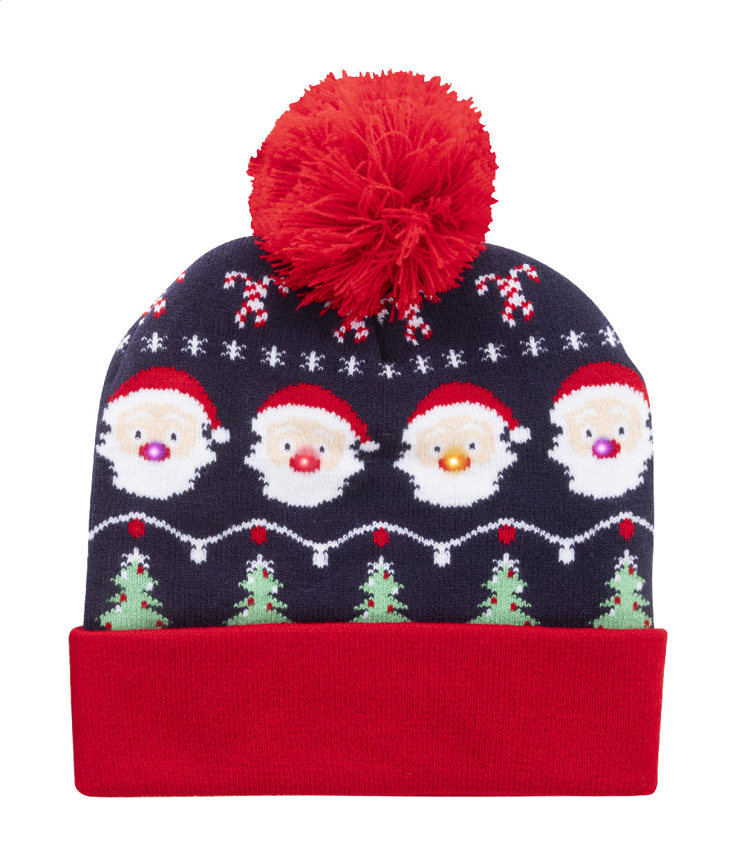 Norrsken Cappello invernale a LED di Natale, Babbo Natale multicolore