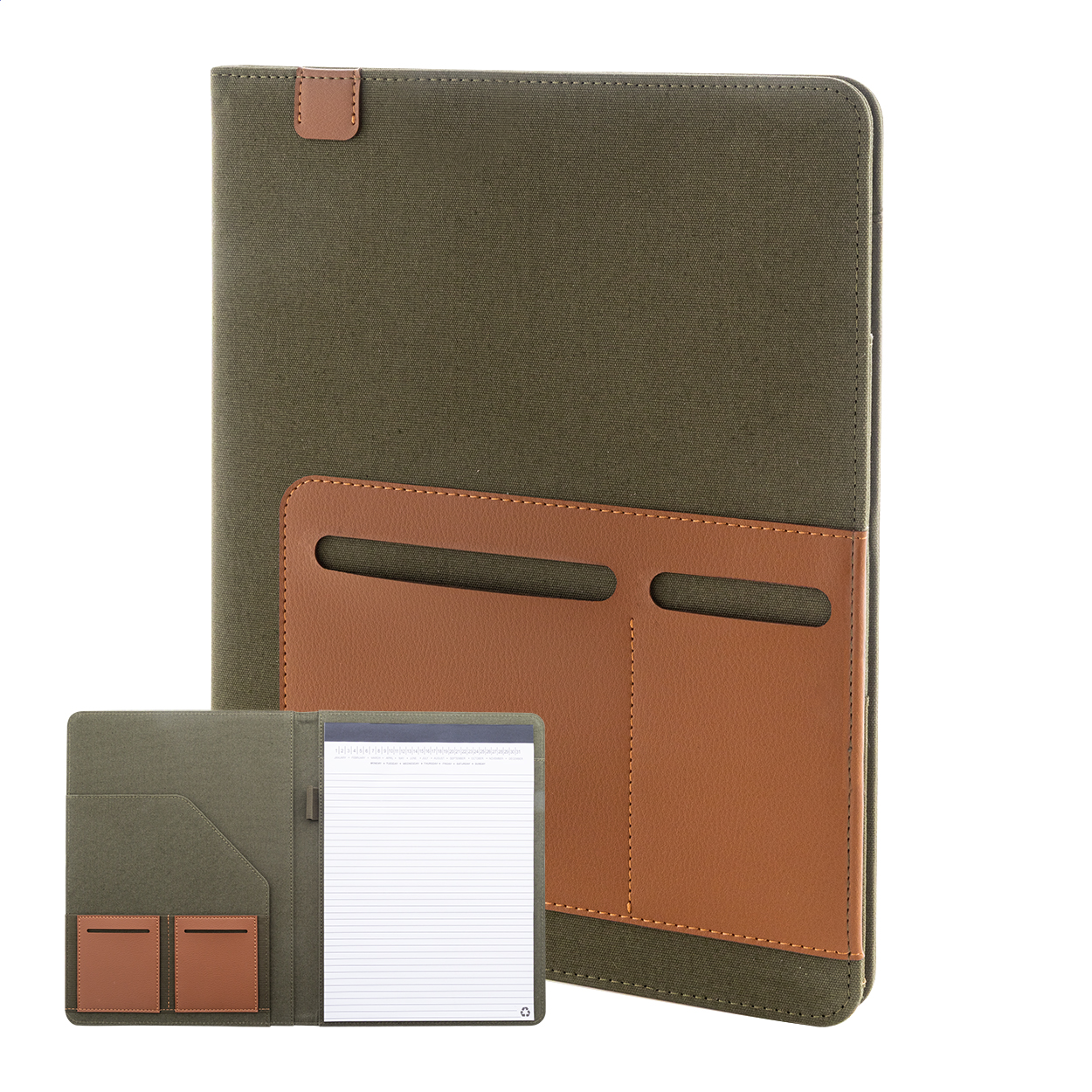 cartella portadocumenti in tessuto riciclato