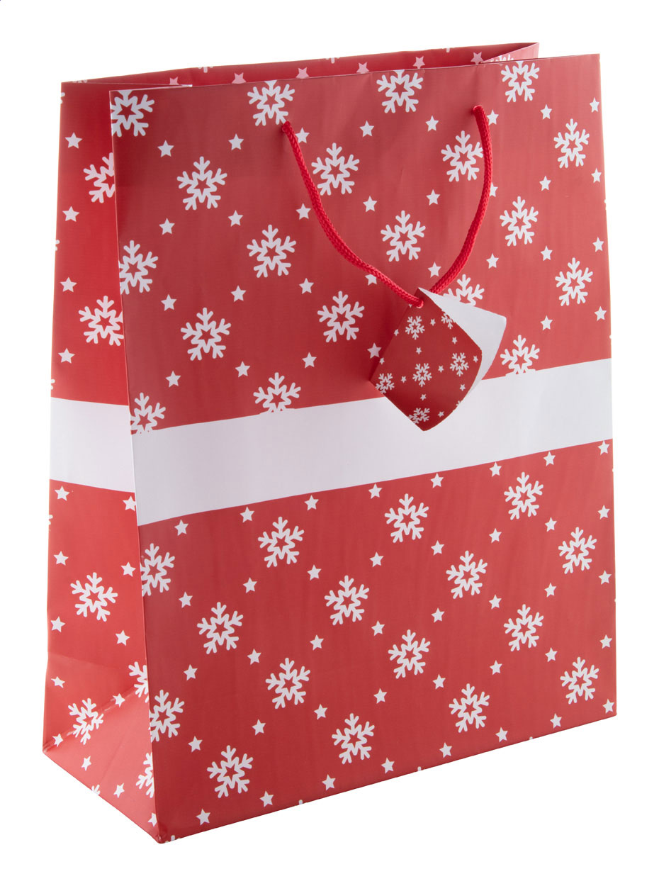 Palokorpi L Borsa Natalizia, misura large rosso bianco