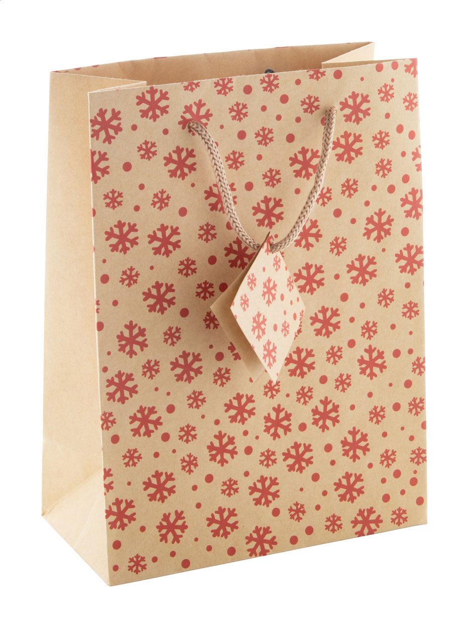 Majamaki S Borsa Natalizia, misura small naturale rosso