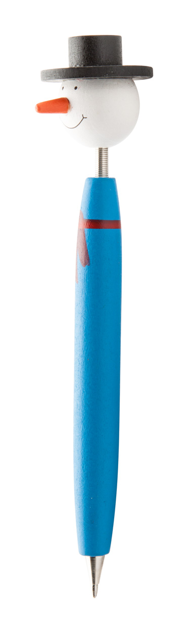Göte penna fumetto pupazzo di neve blu