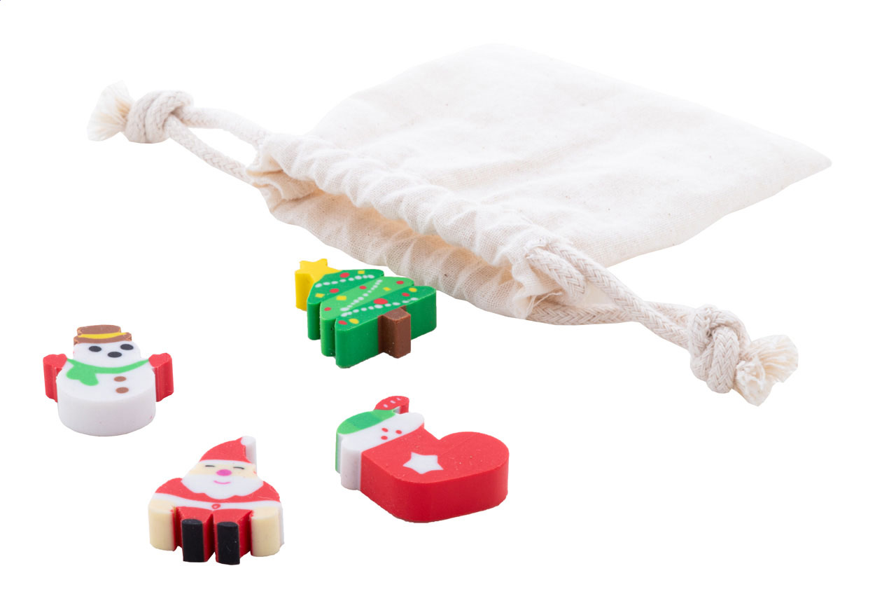 Sommaroy Set gomme da cancellare a tema natalizio multicolore