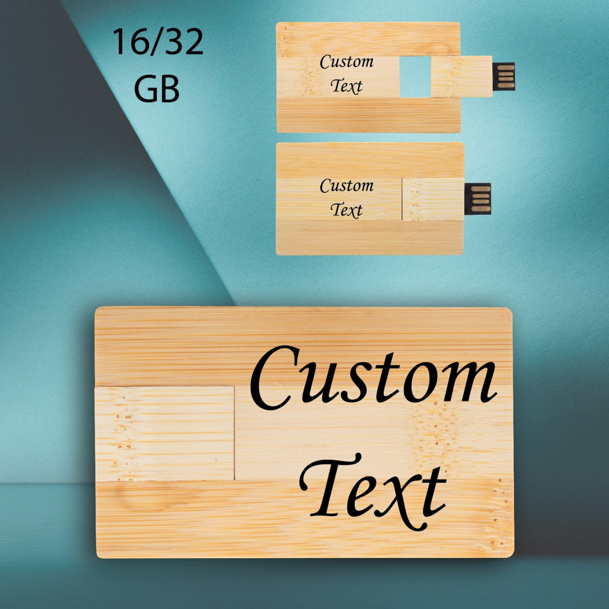 Chiavetta USB Bambusb in Bambù Capacità 16/32 GB Personalizzata