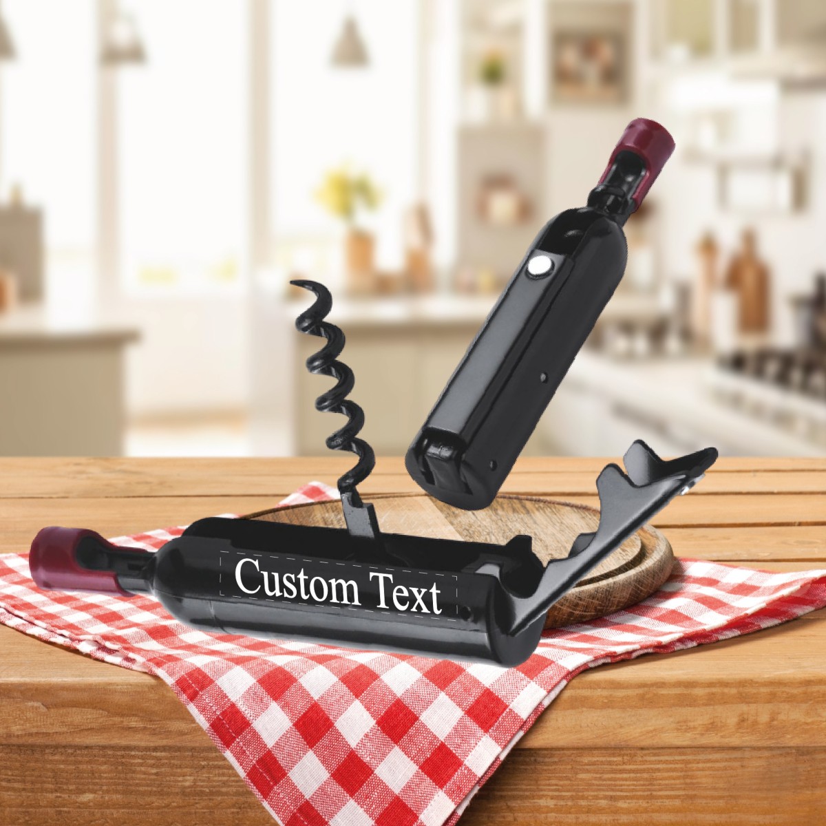 Apribottiglie Calamitato WINE Forma di Bottiglia Personalizzato