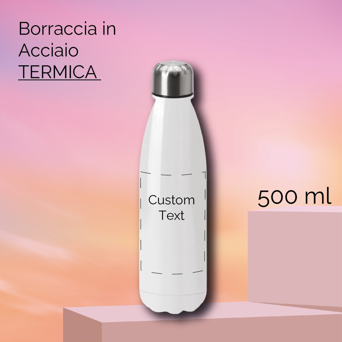 Borraccia Termica SUB DARYA in Acciaio (500ml) Personalizzata