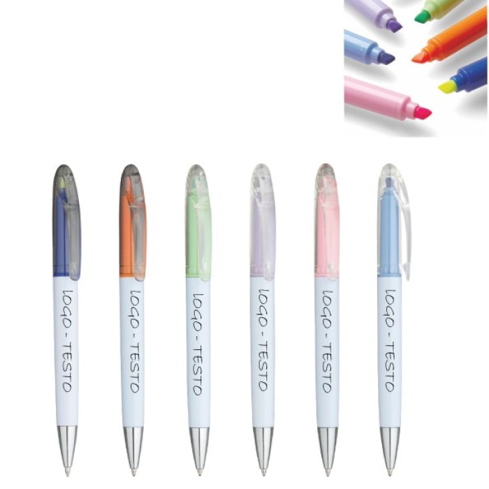 Penna Sfera Tyler Con Evidenziatore e Stampa Personalizzata