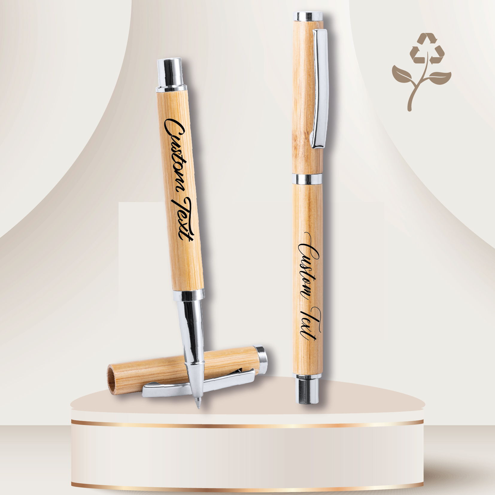 Blorry Penna Roller in Bambù Personalizzata