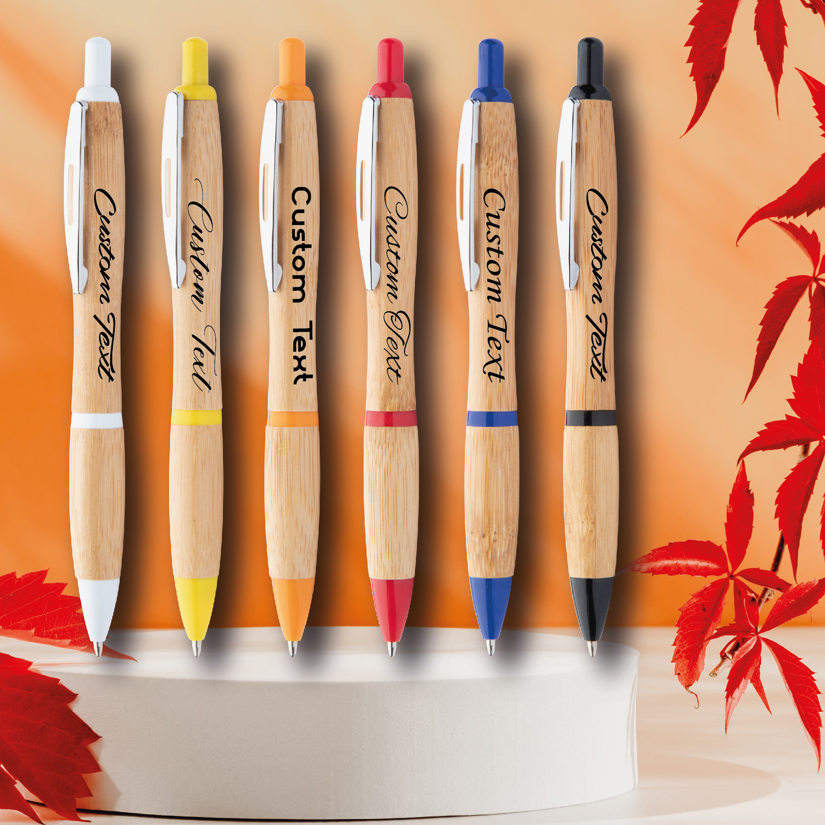 Coldery Penna a Sfera in Bambù Personalizzata