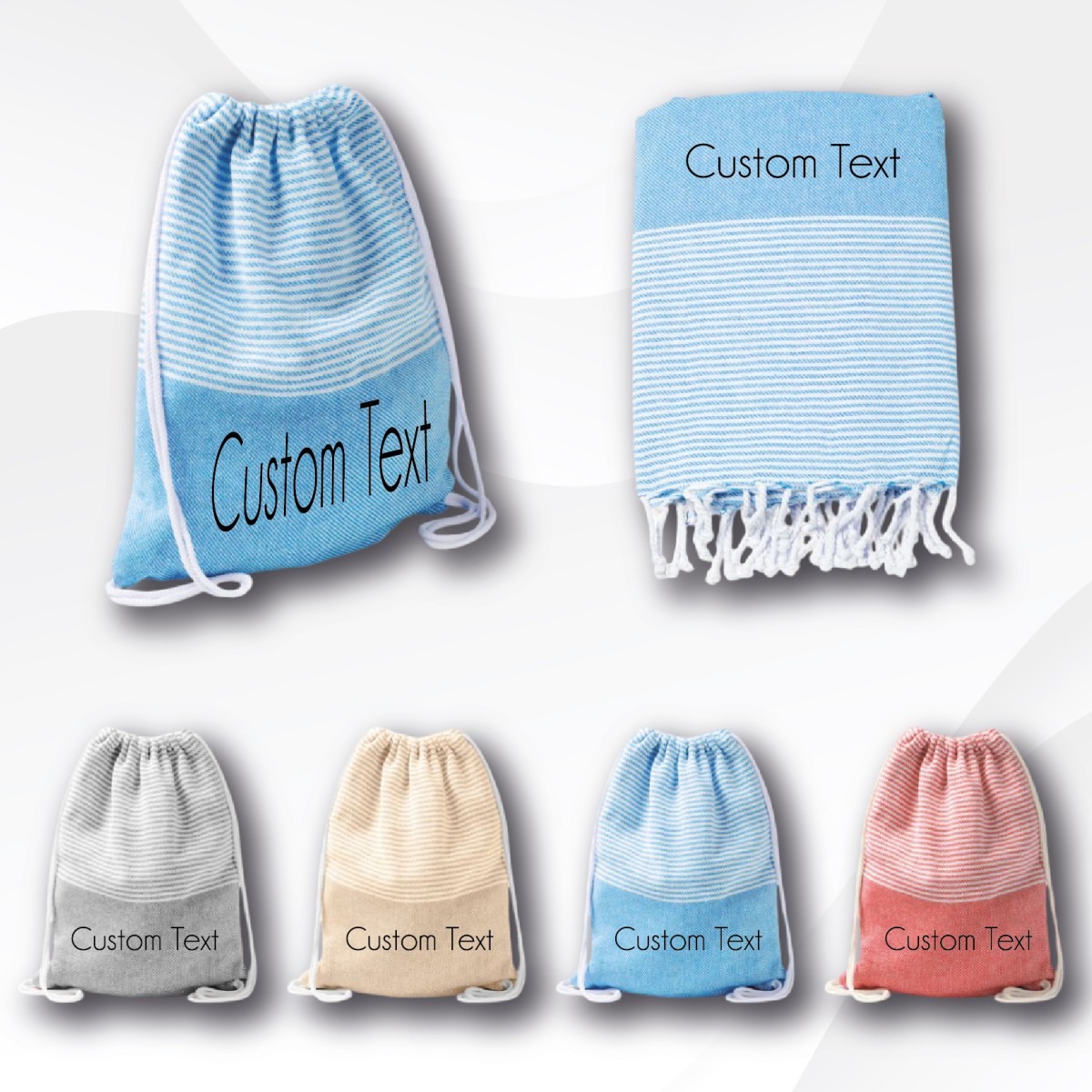 Zaino Pareo TALIA in Cotone Riciclato da 180 g/m² Personalizzato