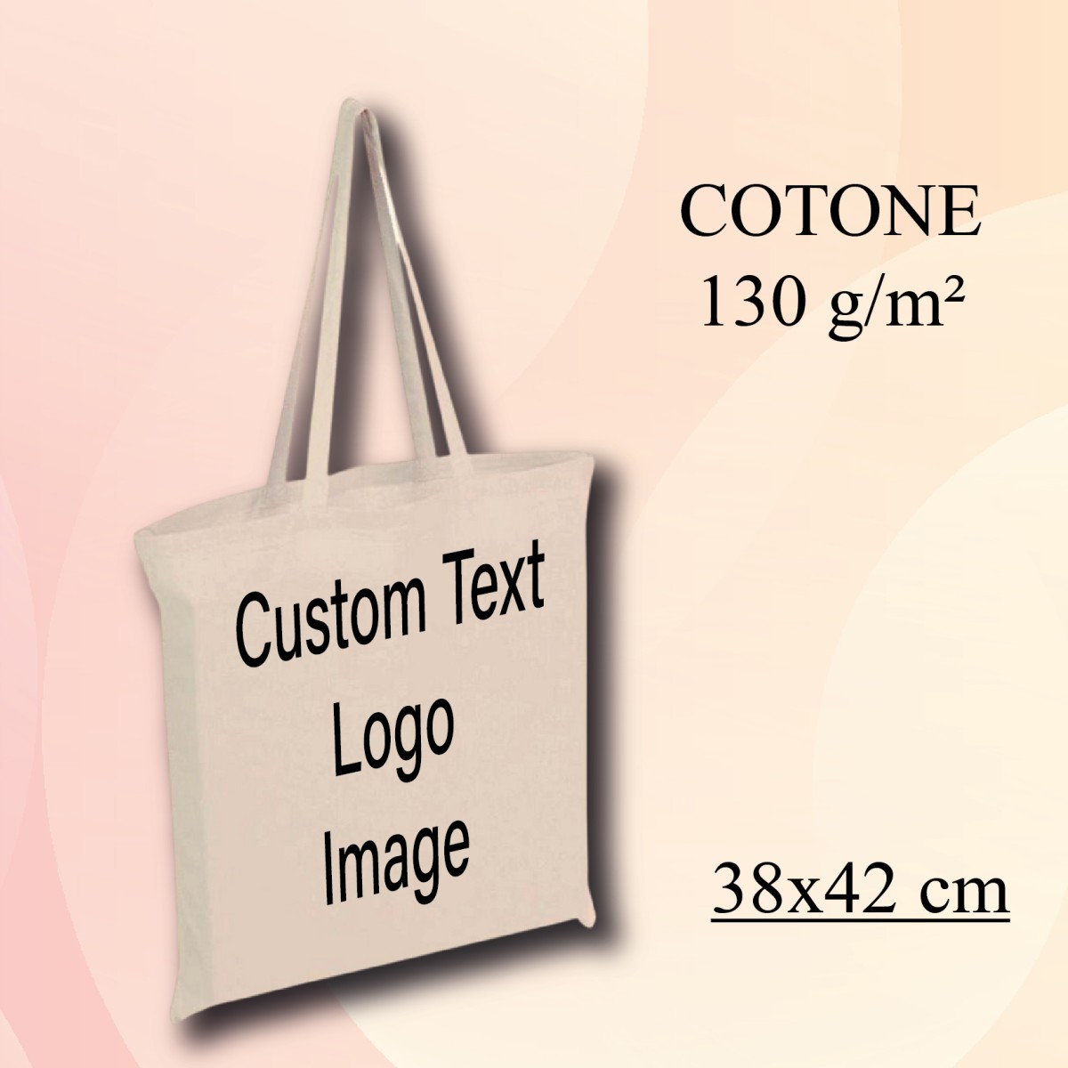 Shopper KATRIN  in Cotone 130 g/m² Personalizzata