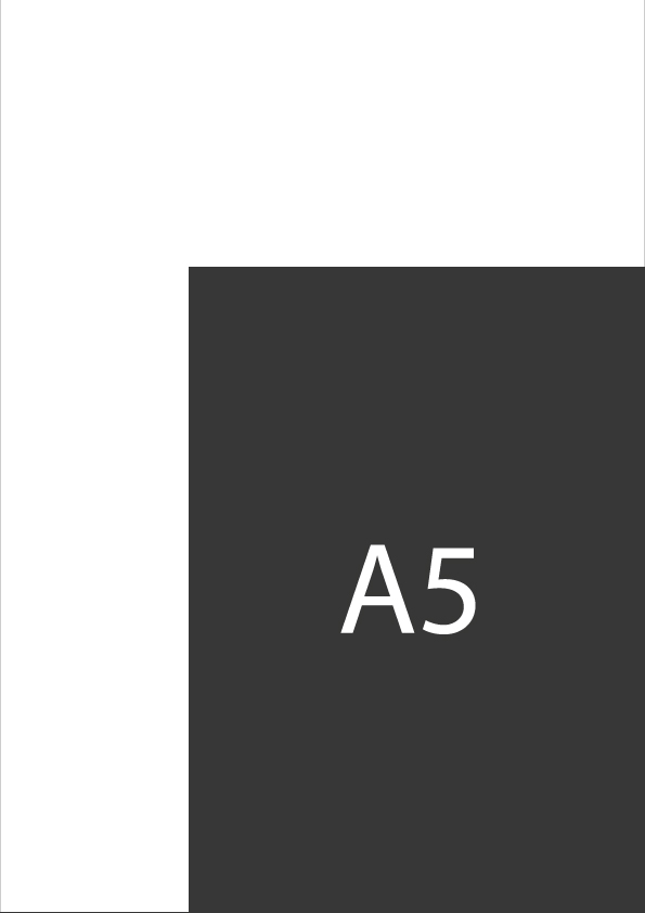 A5 (148,5 x210 mm) +  &euro; 0,50